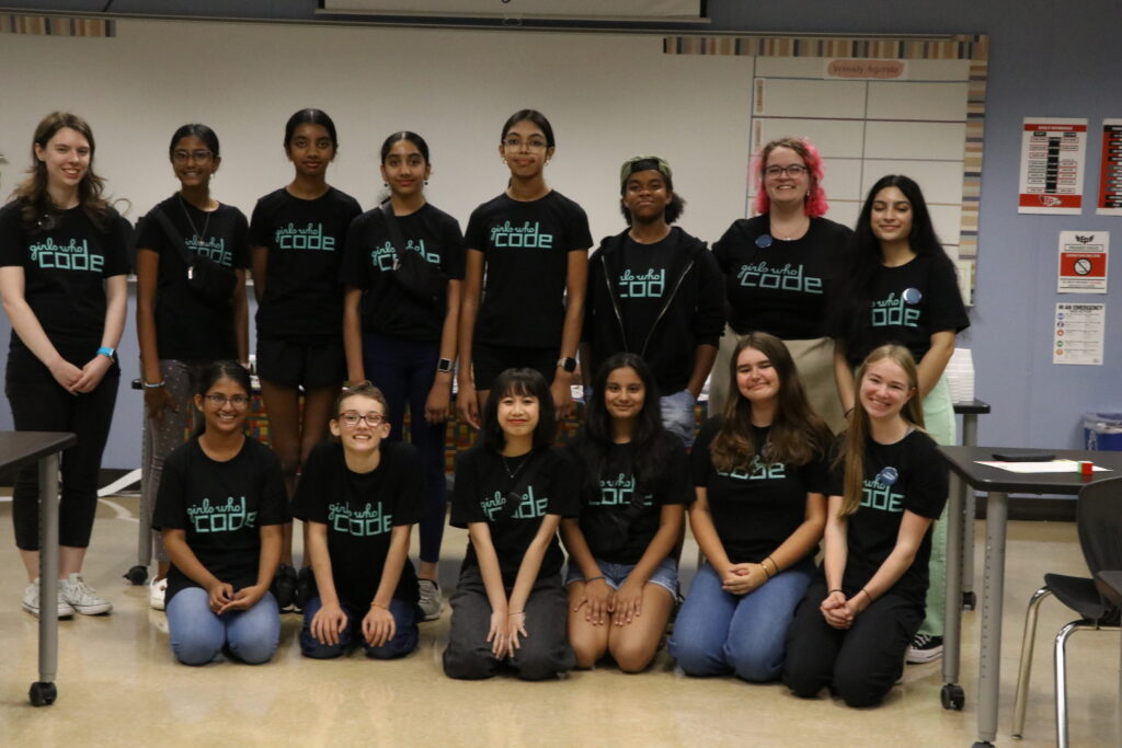 Our final photo taken on the last day of girls-who-code. 